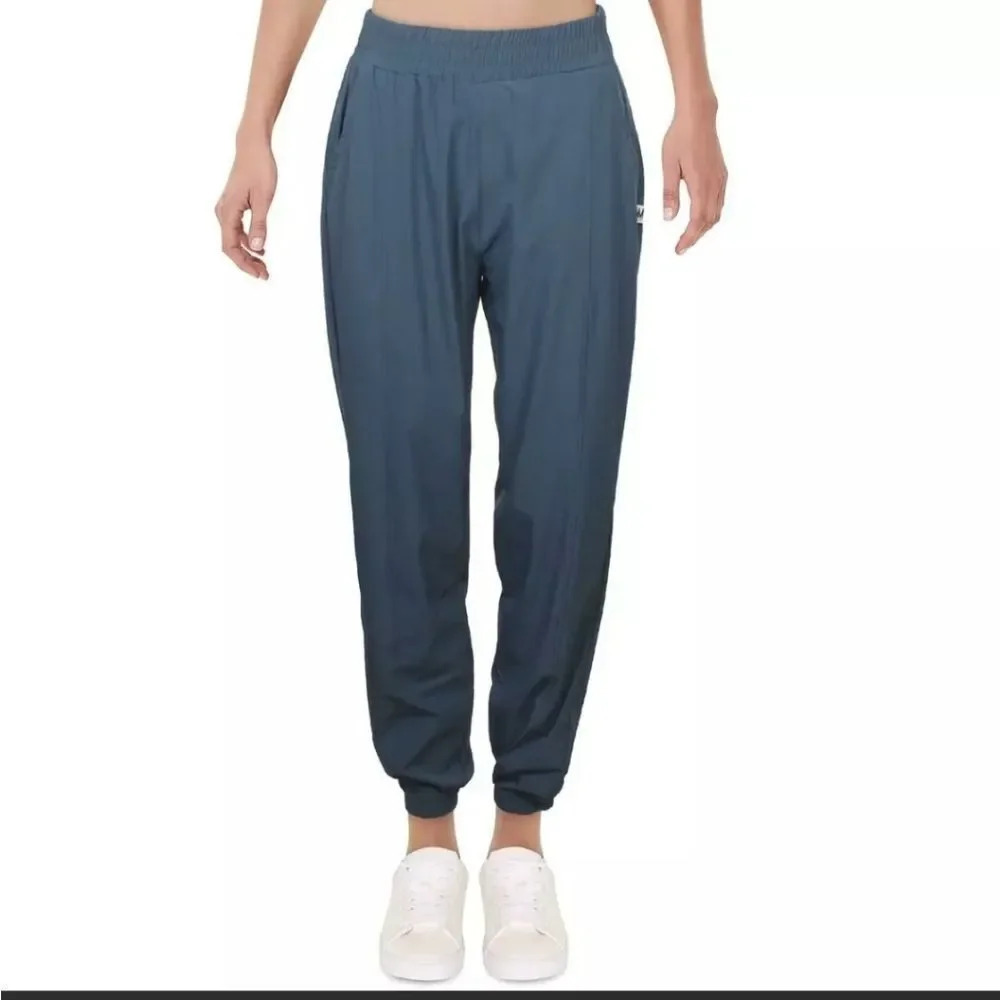 Nicole Miller Sport Woven Jogger Pants with Elastic Cuffs
